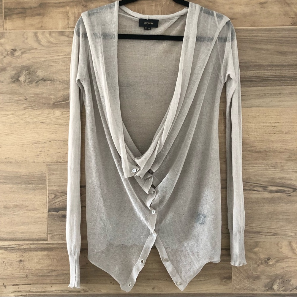 Voccere Knit Slouchy Top Cream Size 36/38